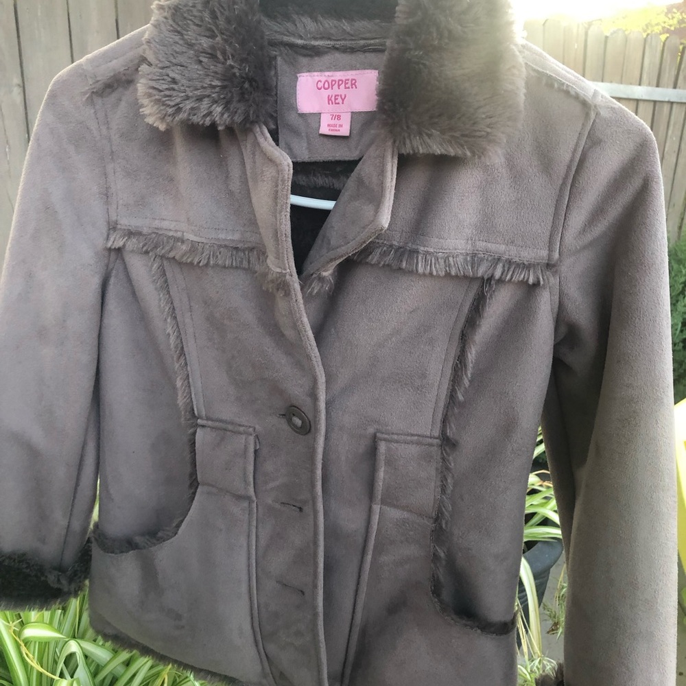 Copper key girls coat